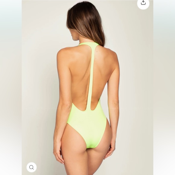 PEIXOTO Flamingo One Piece | Olive Green | Small - Picture 6 of 8